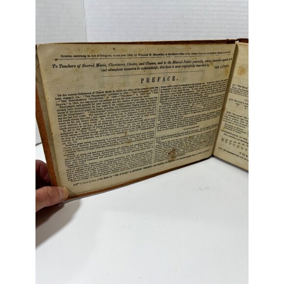 Vintage 1858 WILLIAM BRADBURY Jubilee: Collection Church Music Song Book - Picture 10 of 14